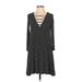 American Eagle Outfitters Casual Dress - A-Line: Black Print Dresses - Women's Size X-Small