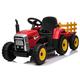 Epic Play Ltd Kids Farm 12v Electric / Battery Ride on Tractor and Trailer with remote control Red (EPICXMX611R)