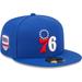 Men's New Era Royal Philadelphia 76ers City Side 59FIFTY Fitted Hat