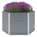 Arlmont & Co. Raised Garden Bed Raised Flower Bed Galvanized Steel Outdoor Planter Metal in Gray | 30.3 H x 50.8 W x 50.79 D in | Wayfair