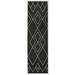 Black 23.62 x 0.4 in Area Rug - The Twillery Co.® Dedham Geometric Area Rug Polypropylene | 23.62 W x 0.4 D in | Wayfair