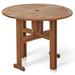 Red Barrel Studio® Romney Folding Cofee Outdoor Table Wood in Brown | 27.5 H x 35.4 W x 35.4 D in | Wayfair 515BC394629444EABDF4C003165B3FB3