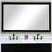 Rosdorf Park Grice Modern & Contemporary Bathroom/Vanity Mirror Plastic in Black | 34 H x 73.5 W x 1.25 D in | Wayfair
