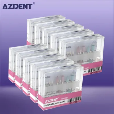 AZDENT RA0309-Kit de polissage des dents dentaires 10 boîtes/ensemble pour pièce à main à basse