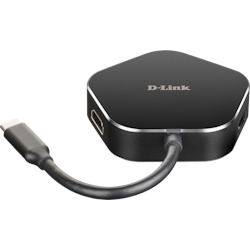 D-Link DUB-M420 USB-C 4-Port USB 3.0 Hub mit HDMI und USB-C Ladeanschluss Image