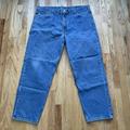 Carhartt Jeans | Mens Carhartt Relaxed Fit Heavyweight 5 Pocket Tapered Denim Blue Jeans Sz 44 32 | Color: Blue | Size: 44