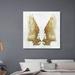 Ivy Bronx Fashion & Glam Golden Wings Light, Modern Canvas Wall Art Print for Living Room Canvas, Wood in White | 30 H x 30 W in | Wayfair