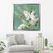 Red Barrel Studio® Hummingbird Spring I (Square) By Danhui Nai Print Canvas in Green/White | 39.5 H x 39.5 W x 2 D in | Wayfair