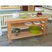 Red Barrel Studio® Cedar Solid Wood Buffet & Console Outdoor Table Wood in White | 31 H x 58 W x 20 D in | Wayfair 6B2566875B914790B5619CD60E451010