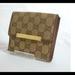 Gucci Bags | Gucci Women’s Brown Gg Link Wallet Leather Canvas Gold Tone Hardware Vintage | Color: Brown | Size: Os