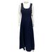 Nine West Dresses | Nine West Women's Maxi Dress Navy Blue Sleeveless Size 10 | Color: Blue | Size: 10