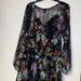 Jessica Simpson Dresses | Jessica Simpson Floral Dress | Color: Black | Size: L