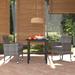 vidaXL Patio Dining Set Outdoor Dining Set Table and Chair Set Poly Rattan