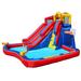 Banzai Twin Falls Kids Giant Outdoor Inflatable Dual Water Slide Splash Park Toy - 48