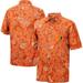 Men's Colosseum Orange Miami Hurricanes The Dude Camp Button-Up Shirt
