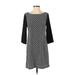 Old Navy Casual Dress - Sweater Dress: Black Chevron/Herringbone Dresses - Women's Size X-Small