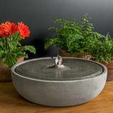 Campania International Concrete Ripple Fountain | 5.5 H x 14.25 W x 14.25 D in | Wayfair FT-373-BR