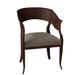 Barrel Chair - Theodore Alexander Lore 23.5" Wide Barrel Chair Linen/Wood/Polyester/Cotton/Velvet/Other Performance Fabrics 8784-6142-35-Brooksby