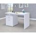 Red Barrel Studio® Skiatook Desk Wood in Gray | 29.5 H x 47.25 W x 23.5 D in | Wayfair F2B02BF3C38A4A70BAA9486FBC25766E