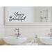 Trinx You're Beautiful Cursive Wall Decal Vinyl in Black | 8 H x 13.5 W in | Wayfair 6B13FC4F1A14457999D51B7F472EB073