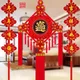 Bénédiction pendentif en bois de pêche noeud chinois maison de ville grande maison décoration de