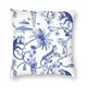 Juste de coussin en porcelaine à deux côtés pour salon taie d'oreiller à motif chinois bleu et