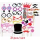 Accessoires de stand photo joyeux anniversaire bricolage ailes de mariées lunettes moustache