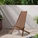 Indoor or outdoor relaxing Folding wood chair