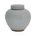 Artissance 9"W Round Off-White Porcelain Indoor Outdoor Clara Ginger Jar w/Lid, Home and Garden Decor