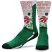 "For Bare Feet Toronto Raptors Four Leaf St. Patrick's Day V-Curve Crew Socks"