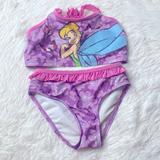 Disney Swim | Disney Tinkerbell Two Piece Girls Bikini Set Size 5 | Color: Pink/Purple | Size: 5g