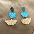 Anthropologie Jewelry | Anthropology Turquoise Earrings | Color: Blue | Size: Os