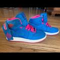Nike Shoes | Air Jordan 1 High Strap Gs - Blue - Pink - White | Color: Blue/Pink | Size: 5g