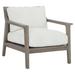 Bernhardt Ibiza Patio Chair w/ Cushions Wood in Gray | 31.46 H x 31.61 W x 36.54 D in | Wayfair O1022_6025-002