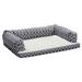 MidWest Homes for Pets QuietTime Defender Bolstered Orthopedic Sofa Polyester/Cotton/Fleece in Gray | 54" W x 36" D x 10.25" H | Wayfair