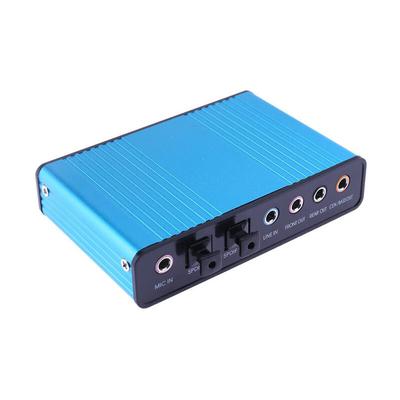 Soundkarte USB-Glasfaser-Soundkarte 5.1/Virtuelle externe 7.1-Soundkarte Netzwerk-Chat