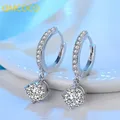 QMCOCO – boucles d'oreilles en Zircon argenté pour femmes nouvelles décorations de bijoux simples