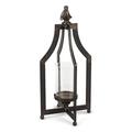 Gerson 44655 - 12" Metal Lantern with Glass Tube