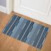 COLOR BLOCK STRIPE BLUE Doormat By Kavka Designs