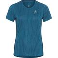 ODLO Damen Laufshirt Zeroweight Engineered Chill-Tec, Größe S in Blau