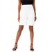 Plus Size Women's Soft Knit Short by Roaman's in White (Size 1X)