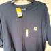 Carhartt Shirts | Carhartt K87 Men's Workwear Short Sleeve T-Shirt - Navy, 2xl Workwear Loose Fit. | Color: Blue | Size: Xxl