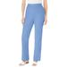 Plus Size Women's Straight Leg Linen Pant by Woman Within in French Blue (Size 38 WP)