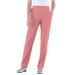 Plus Size Women's Straight-Leg Soft Knit Pant by Roaman's in Desert Rose (Size L) Pull On Elastic Waist