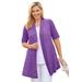 Plus Size Women's Lightweight Open Front Cardigan by Woman Within in Pretty Violet (Size 4X) Sweater