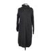 Topshop Casual Dress - Sweater Dress: Gray Dresses - Women's Size 3