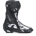 TCX Men's Rt-Race Motorcycle Boot, Black White Gray, 9 UK