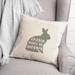 The Holiday Aisle® Anntionette Easter Makes Me Hoppy Square Pillow Cover & Insert Polyester/Polyfill blend | 18 H x 18 W x 1.5 D in | Wayfair