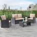 Winston Porter Catarzi 4 Piece Outdoor Furniture Sets, Patio All-Weather Rattan Wicker Loveseat | Wayfair A3DD4D299EDC4E2F88EB887AD20390F6