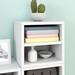 The Twillery Co.® Digby Eco Stack Cube Bookcase w/ Shelf, Aspen Grey in White | 12.6 H x 13.4 W x 11.2 D in | Wayfair